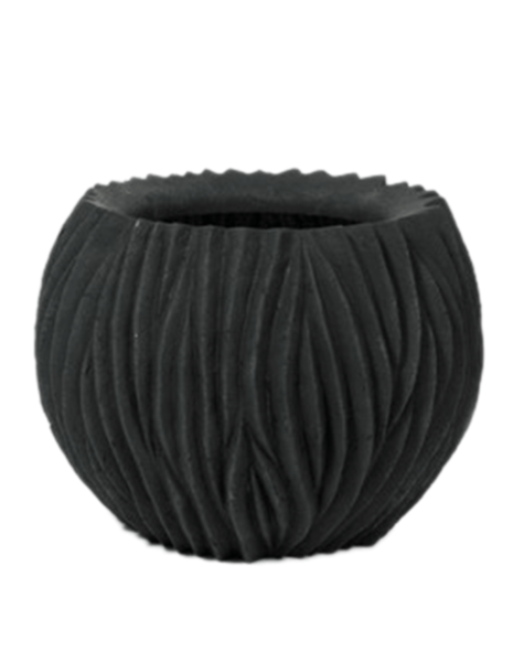 Black flower pot Arran - D120 cm