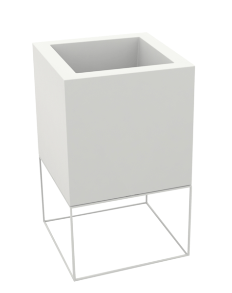 White planter Nice - H100 cm