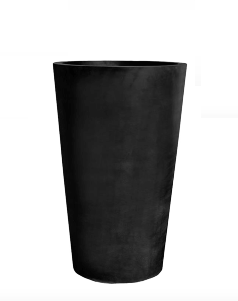 Black flower pot Pico - H150 cm