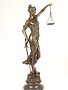 Bronze sculpture Lady Justice