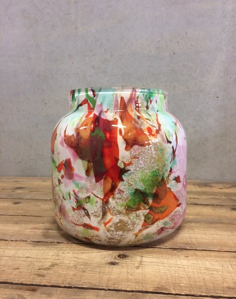 Fidrio Vase bloom small mixed colors - H20 cm