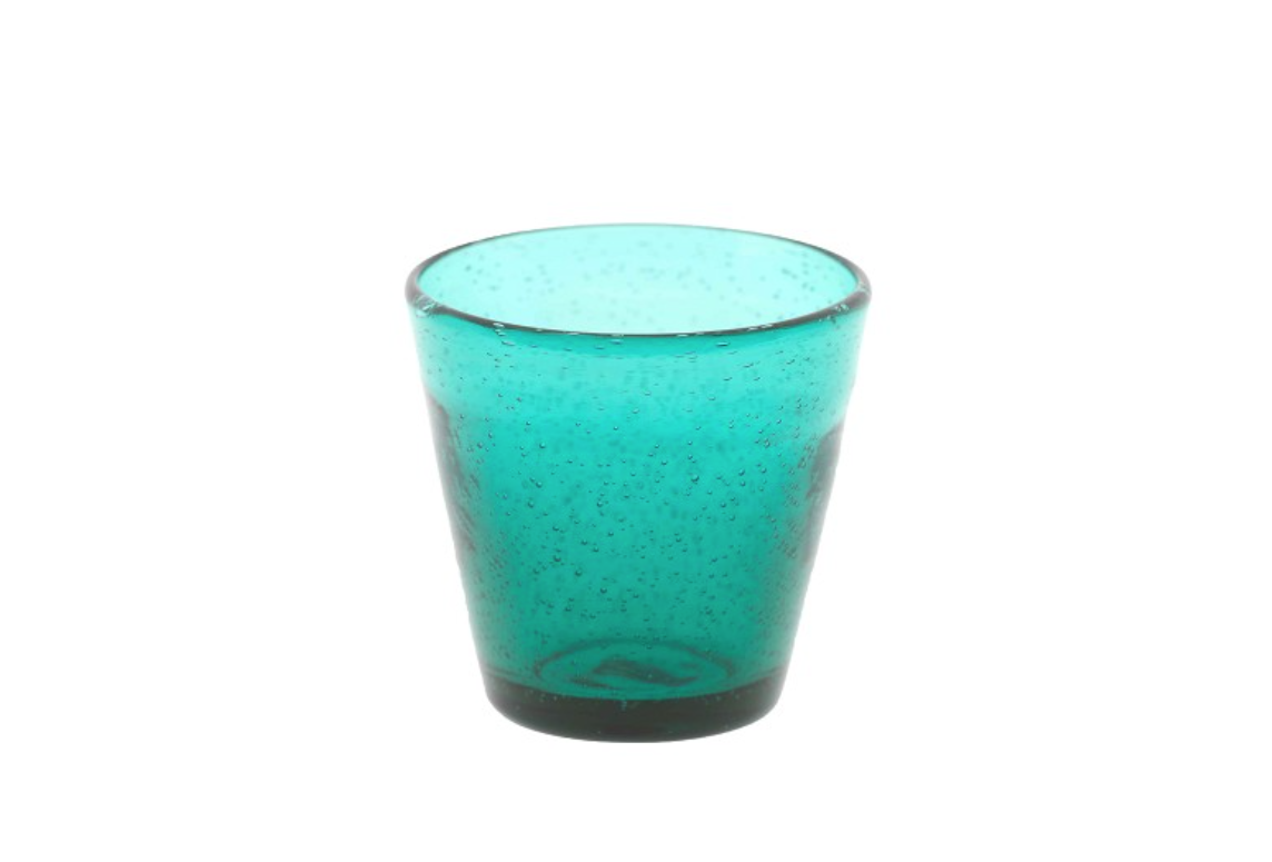 klant vis Berouw Turquoise glazen Teal - Flowerfeldt - Turquoise drinkglazen van DutZ? -  Flowerfeldt