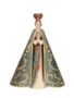 Mary statue in gold green