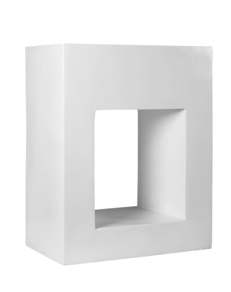Weiße Pflanzkübel Nagano - H100 cm