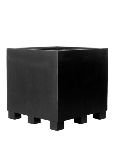 Black plant pot Avignon - H90 cm