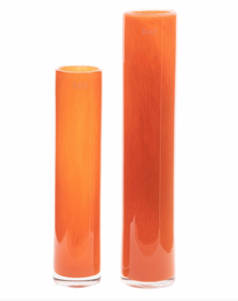 DutZ Cilinder vaas warm orange - H40 of H50 cm