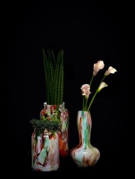 Fidrio Vase Alvino Mixed Colors