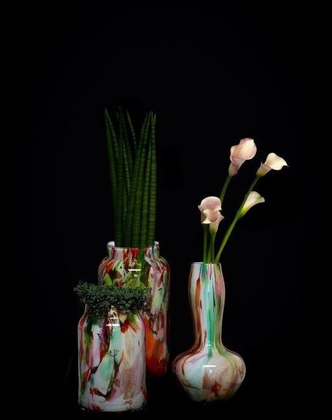 Fidrio Vase Alvino Mixed Colors