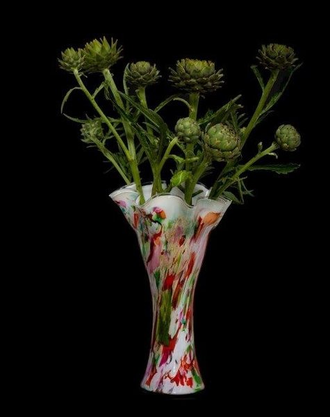 Fidrio Vase wave Mixed Colors  XXL