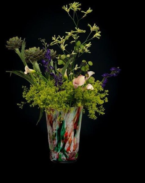 Fidrio Konische Vase Mixed Colors - H35 cm