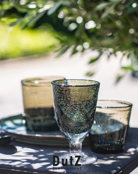 DutZ Glass on foot grey - 4/ 6/ 8 pcs.