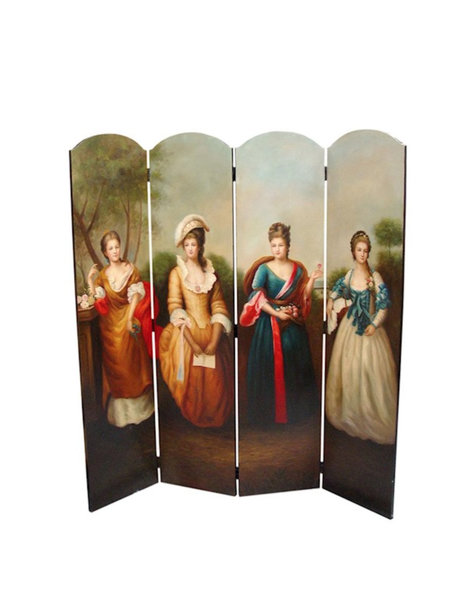 Kamerscherm Four Ladies - 169x160x2,5 cm