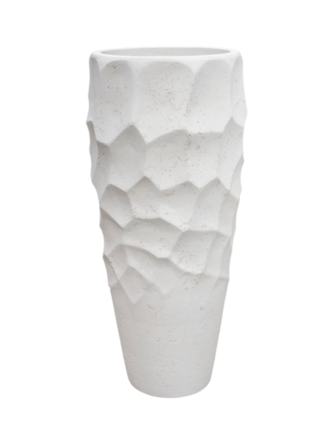 White planter Algiers - H110 cm