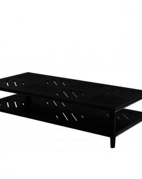 Eichholtz Schwarze Gartentisch Bell Rive - L180 x B90 cm