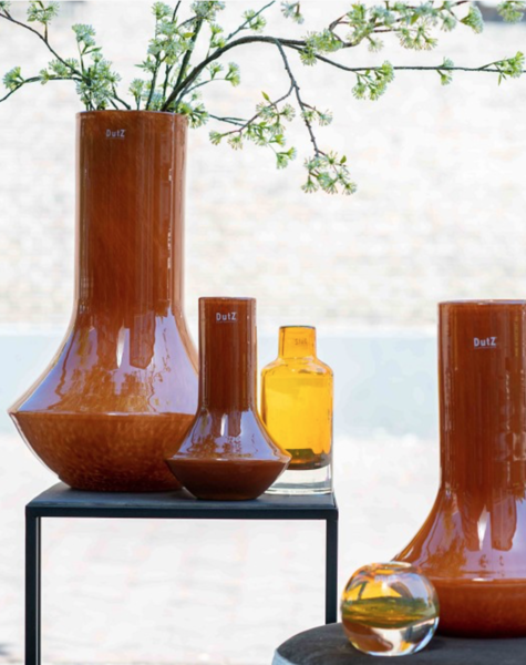 DutZ Orange vase Marco warm orange - H28/ H42/ H55 cm