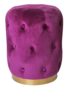 Velvet pouf violet