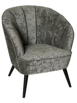 Velvet chair new grey