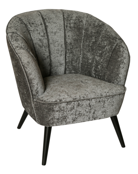 Velvet chair new grey - H81 cm