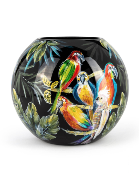 Fidrio Exclusive vases Parrots - D25 cm