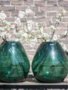 DutZ Green glass vase Druba