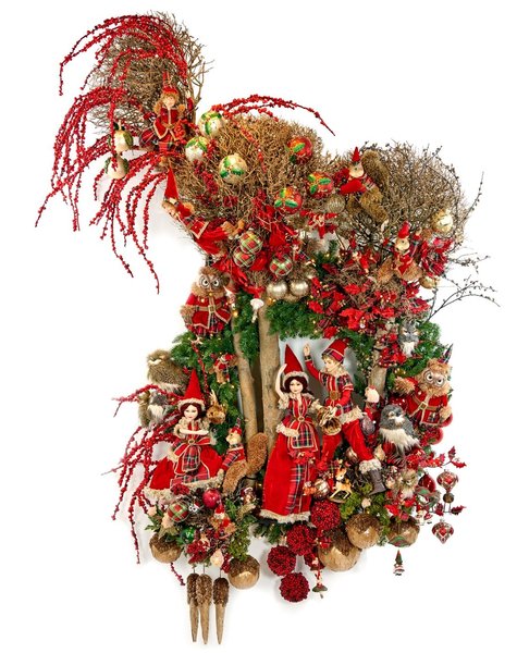 Goodwill Geschmückter Weihnachtskranz Woodland - H152 cm
