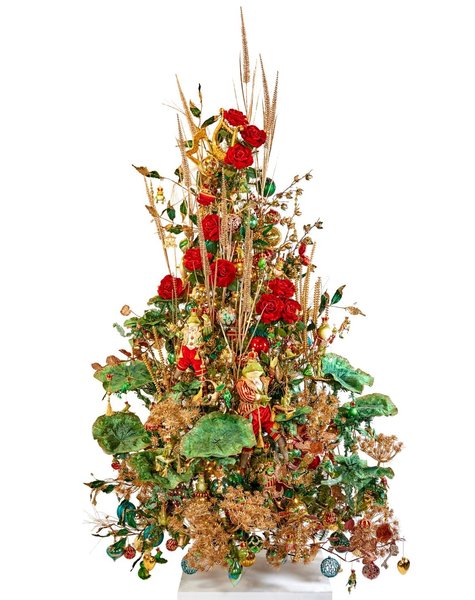 Goodwill Versierde kerstboom Frog Prince - H225 cm