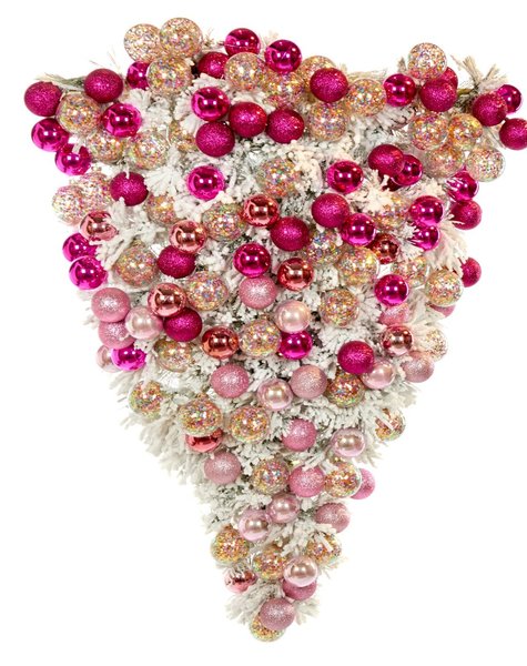 Goodwill Luxe kerstkrans Pink Heart - H135 cm