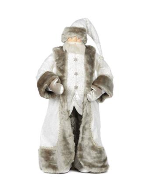 Goodwill Weihnachtsmann Puppe weiß - H94 cm