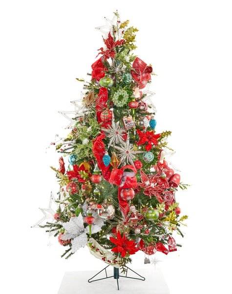 Goodwill Decorated Christmas tree Mistletoe - H180 cm