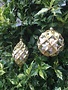 Goodwill Christmas ornaments honey gold