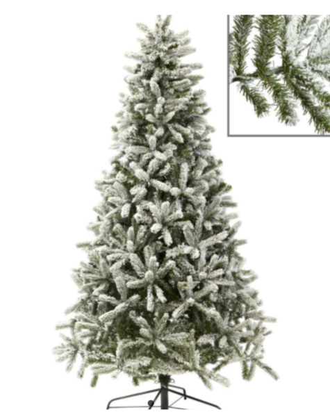 Goodwill Christmas tree flocked  - H225 cm