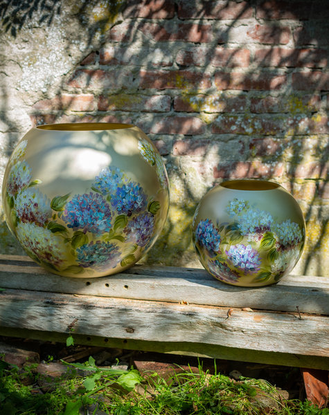 Fidrio Handpainted vases Hortensia - D40 cm