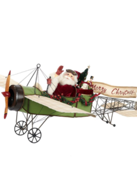 Goodwill Santa in old plane