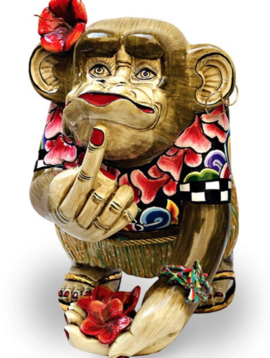 Monkey figurine Middle Finger