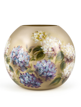 Fidrio Handpainted vase Hortensia