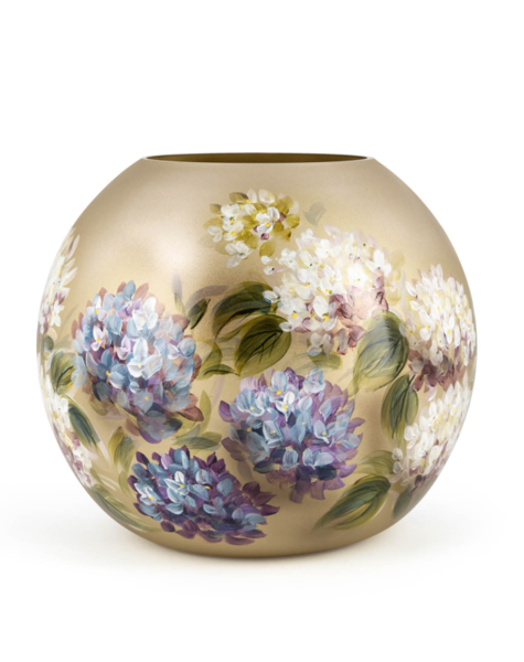Fidrio Handpainted vase Hortensia - D25 cm