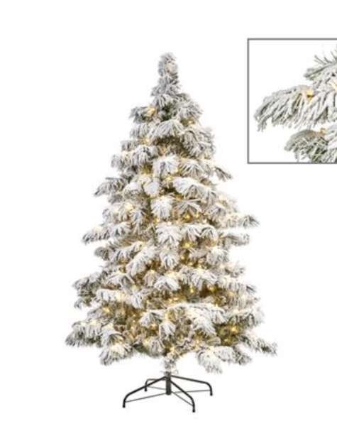 Goodwill Flocked Christmas tree - H225 cm