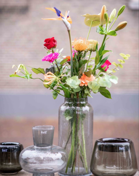 DutZ Graue Vase Grey bubbles - H40 cm