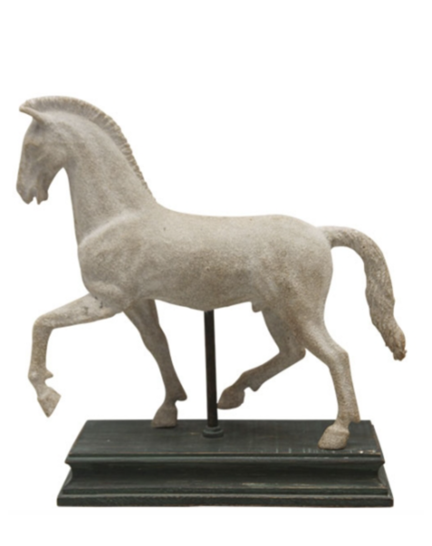 Horse figure True White - H34 cm