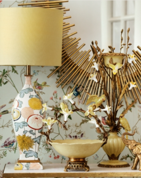 Table lamp Jaune - H52 cm