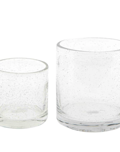 DutZ Votive clear bubbles - H7 / H10 cm