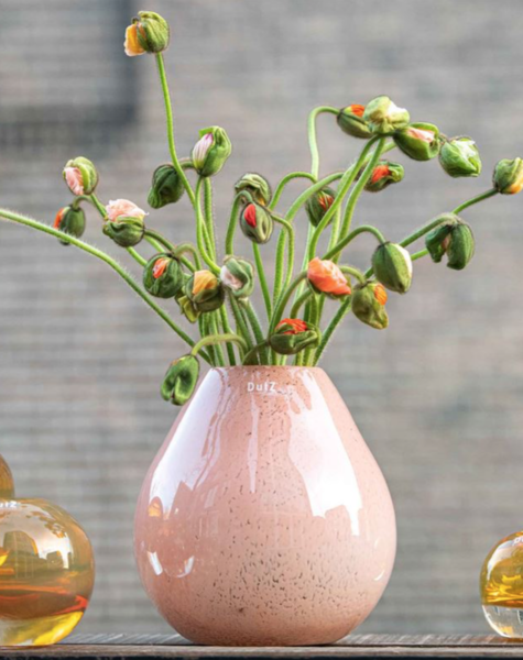 DutZ Rose Vase Druba apricot - H24 cm