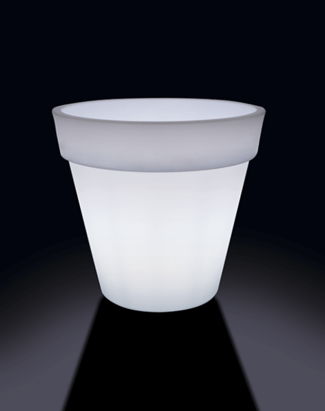 Blumentopf mit Licht Miami - H75 cm