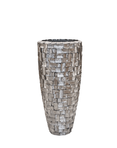 Grey flower vase Kaprun - H110 cm