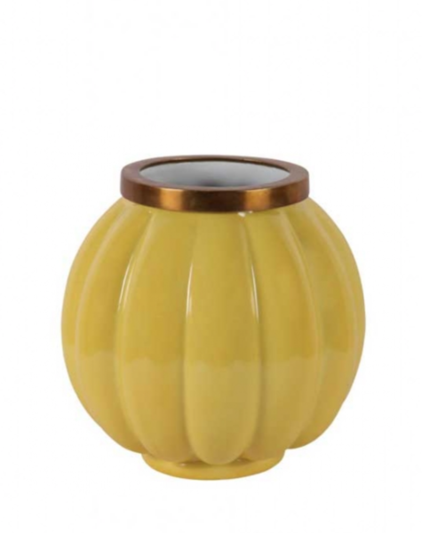 Gele pot Citrine - H22 cm