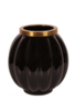 Vase shiny black