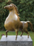 Beeld brons paard