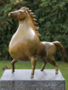 Bronze horse statue