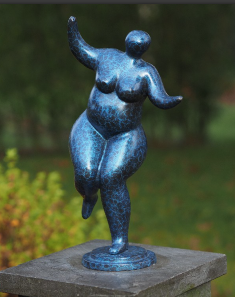 Bronze Figur Frau - H37 cm