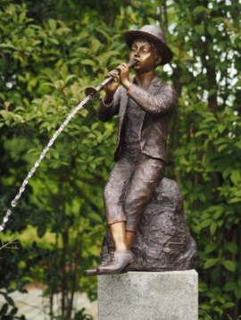 Fountain boy with whistle